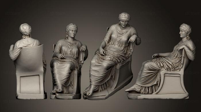 Статуи античные и исторические Сидящая Женщина